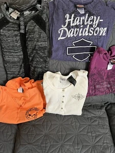 WOMEN’S LOT OF 9 HARLEY DAVIDSON SHIRTS M - Picture 1 of 7