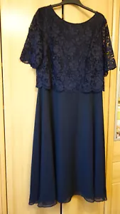 Vera Mont Cocktailkleid Farbe Night Sky Größe 48 ungetragen - Bild 1 von 6