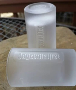 2 JAGERMEISTER MATTIERTE SCHNAPSGLÄSER - Bild 1 von 4