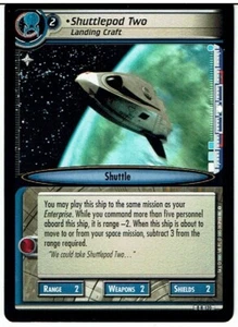 STAR TREK CCG 2E TO BOLDLY GO RARE CARD SHUTTLEPOD TWO 8R120 ex - Picture 1 of 1