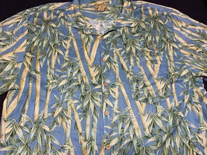 Jamaica Jaxx Mens Hawaiian Aloha Button Front Short Sleeve Silk Shirt 2XL XX XXL - Picture 1 of 4