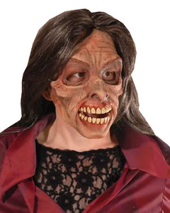 Mrs. Living Dead Walking Zombie Adult Latex Mask Scary Theme Party Halloween - Picture 1 of 1