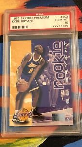 PSA 10 GEM MINT 1996 SKYBOX PREMIUM KOBE BRYANT #203 LAKERS ROOKIE RC 2021 HOF