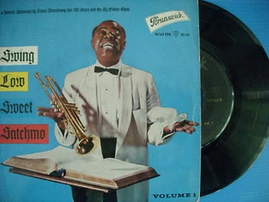 45 GIRI EP LOUIS ARMSTRONG SWING LOW SWEET SATCHMO CONDITION SUPER - Foto 1 di 1