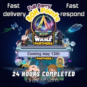 Star Wars Partners Event Full Carry 80K Points 1-24 Hours Completed - Picture 1 of 3
