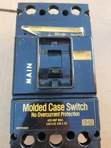 Westinghouse DA3400N 400A Molded Case Switch 240 VAC 3 Pole 400 Amp - Picture 1 of 12