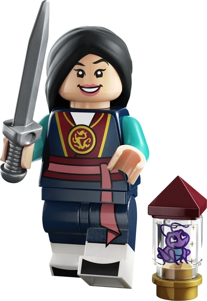 LEGO FIGURINE FIGURE Série 100 ANS Disney 71038 -  MULAN N°9 - NEUF - Photo 1/4