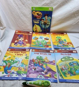 LeapFrog Tag Junior Reader 7 Books Tested Works Great vowel sounds toy story - Picture 1 of 6