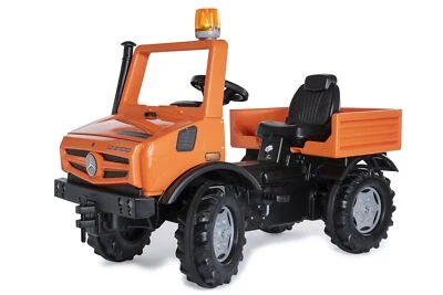 RollyToys Service Unimog Tretfahrzeug für Kinder ab 3 Jahren, mit Blinklicht