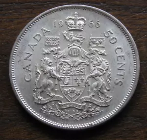ZALDI2010 - Canada, 50 Centimes De 1966, argent - Picture 1 of 2