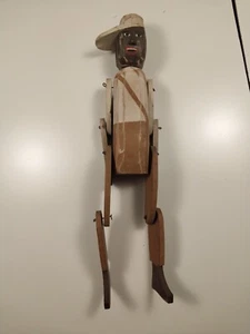 Muñeca de madera articulada vintage madera posable arte popular La Habra CA 19" Fairfields - Imagen 1 de 5