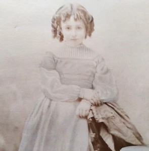 Alophe 1811 1883 Photographie Jeune Demoiselle 19e Coloré Main Crayon Albumine - Imagen 1 de 10