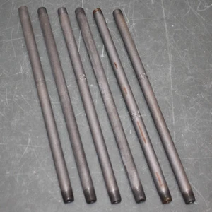 (6) Anvil Beck Pipe Nipples 0332609205, 1/4" NPT X 12", Sch 80, Black Anodized - Picture 1 of 7