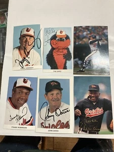 10 vintage Baltimore orioles Autographed Stadium Photos F Robby Billy, Cal Sr - Picture 1 of 4