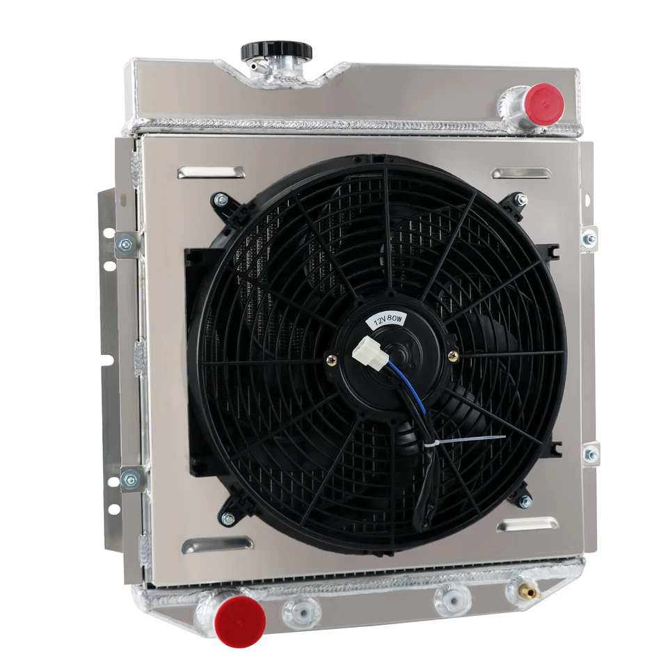 4-Row Radiator Shroud Fan Relay fit 60-66 Ford Mustang Falcon Mercury Comet AT Foto 1 de 4