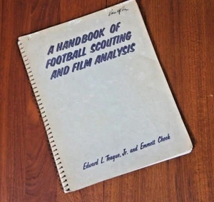 Rare Vintage 1955 A Handbook of Football Scouting And Film Analysis Teague Cheek - Picture 1 of 12