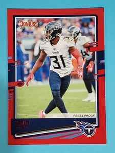 2020 Panini Donruss RED PRESS PROOF Kevin Byard Tennessee Titans #248 - Picture 1 of 2