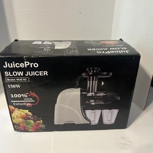 JuicePro Slow Cold Press Juicer Quiet Motor, Reverse Function - Picture 1 of 10