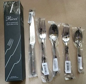 Ricci Ascot 5-Piece Stainless-Steel Flatware Set for One-ship free - Picture 1 of 1