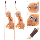 2 Pcs Chew Toys Fishing Pole Cat Stick Interactive for Indoor Cats Pet