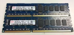 HYNIX PC3-12800R 2R*8 (DDR3-1600 ECC REG Memory 8GB Kit (2*4GB) - Picture 1 of 1