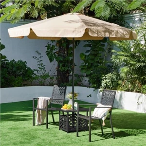 Patio Dining Chairs Metal Outdoor Chairs Wrought Iron Bistro Chair with Armrests - Picture 1 of 9