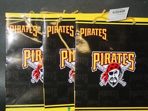 MLB Pittsburgh Pirates Bolsas de Regalo, Nuevas (3 Bolsas) MEDIANAS - Imagen 1 de 1