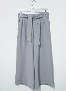 Pantalone donna Lululemon Noir Crop 6 grigio tasche con coulisse logo traspirante - Foto 1 di 11