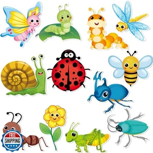 60 Pieces Spring Summer Insect Theme Cutouts Classroom Bulletin Board Decorat - Picture 1 of 5