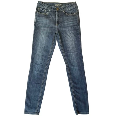 Jeggings de mujer Rue 21 talla 4S azul tiro alto elástico Foto 1 de 4