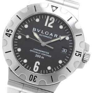 BVLGARI Diagono Scuba SD38S Datum schwarzes Zifferblatt Automatik Herrenuhr_908879 - Bild 1 von 6
