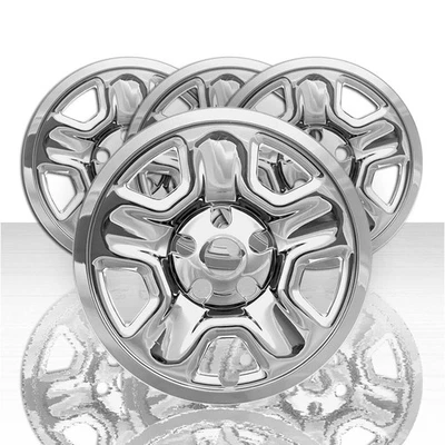 4 cubiertas de rueda de 17" y 5 radios para Jeep Wrangler JL Sport/Sport S 2018-25 - cromadas Foto 1 de 4