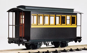 HOn30/HOe World Craft Kubiki Class Ha-6 Passenger Car Kit H0e Gauge Coach 009 - Foto 1 di 12