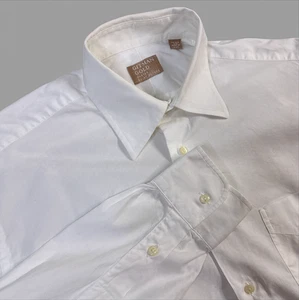 Vintage Gitman Gold Master Men's Long Sleeve Shirt White Oxford Size 15 1/2, 34 - Picture 1 of 7