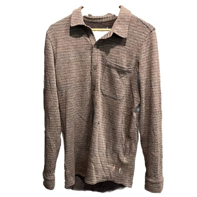 Smartwool Merino 250 Brown Men's Casual Long Sleeve Shirt Size Medium - Image 1 of 4