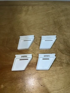 Munro Hockey *Piedi Bianchi Supporti x4* OEM Ricambi Originali Pezzi Gioco da Tavolo - Foto 1 di 4