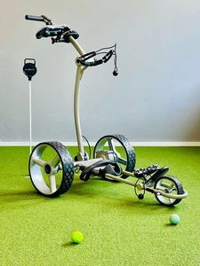 Elektro Golf Trolley CADDYONE 610 mit Lithium-Akku und Zubehör, Silber - Bild 1 von 14