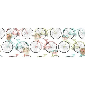 Cotton Craft Fabric 110cm wide x 1m Beach Travel Collection-Bicycles - Picture 1 of 1