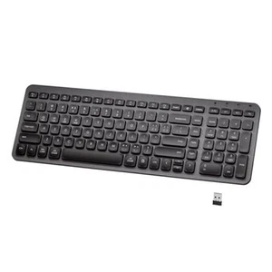 Bluetooth Wireless Keyboard, 2.4GHz Silent Keyboard, Plug and Play USB - Picture 1 of 7