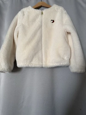 Jaqueta Sherpa de Pele Sintética Feminina Tommy Hilfiger Tamanho 6X - Imagem 1 de 4