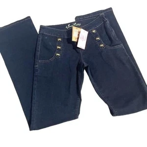 Juicy Couture Jeans Girls Size 14 NWT Military Denim Bootcut Denim - Picture 1 of 11