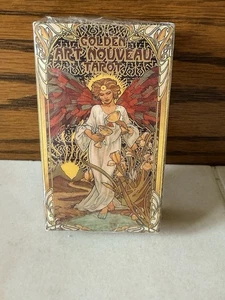 NEW Golden Art Nouveau Tarot Deck 78 Cards Oracle Divination Collectible Game - Picture 1 of 2
