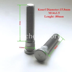 20pc 80mm Extra Long Wheel Studs For Dodge Ford Tesla Grade 12.9 - Picture 1 of 6