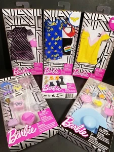 Modepacks ~ Ken & Barbie ~ 6 Outfits ~ 3 Schuhpackungen & 2 Zubehörpacks ~ NFB - Bild 1 von 12