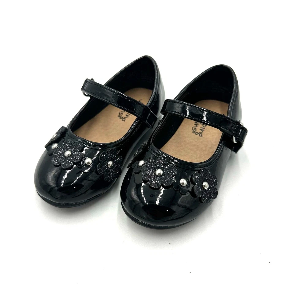 New W/O Tags Jumping Bean Mary Jane Flower Shoes, Sz Toddler 6 (T6-A) - Image 1 of 4