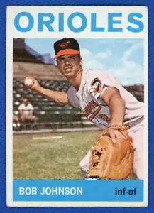 1964 Topps Baseball # 304 Bob Johnson Baltimore Orioles en muy buen estado-en muy buen estado envío combinado - Imagen 1 de 2