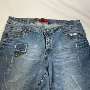 Z. Cavaricci Denim Jeans Distressed Embellished Relaxed Fit Plus Size 24W - Picture 1 of 13