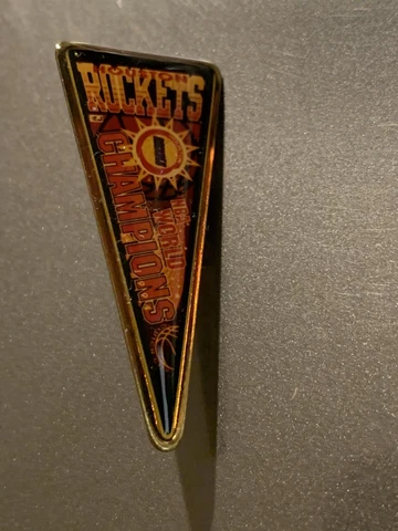Houston Rockets NBA Champions Vintage Pennant Pin Cover