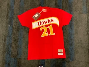 NEW MITCHELL AND NESS SHIRT ATLANTA HAWKS DOMINIQUE WILKINS SMALL - Picture 1 of 3