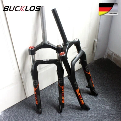 BUCKLOS 26*4.0 "Fatbike Luftfedergabel 9mm QR 120mm Federweg 1-1 / 8" Threadless - Bild 1 von 4